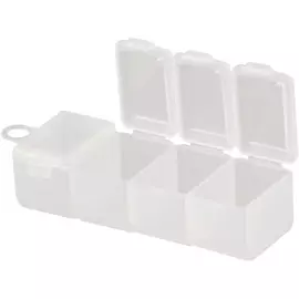 Коробка Meiho 4 Yonren Case 89x36x26mm к:clear, фото 